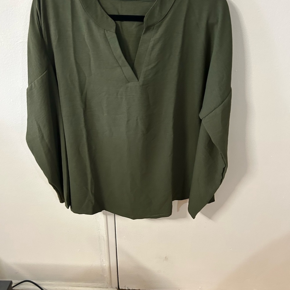 Olive Green Women's Top